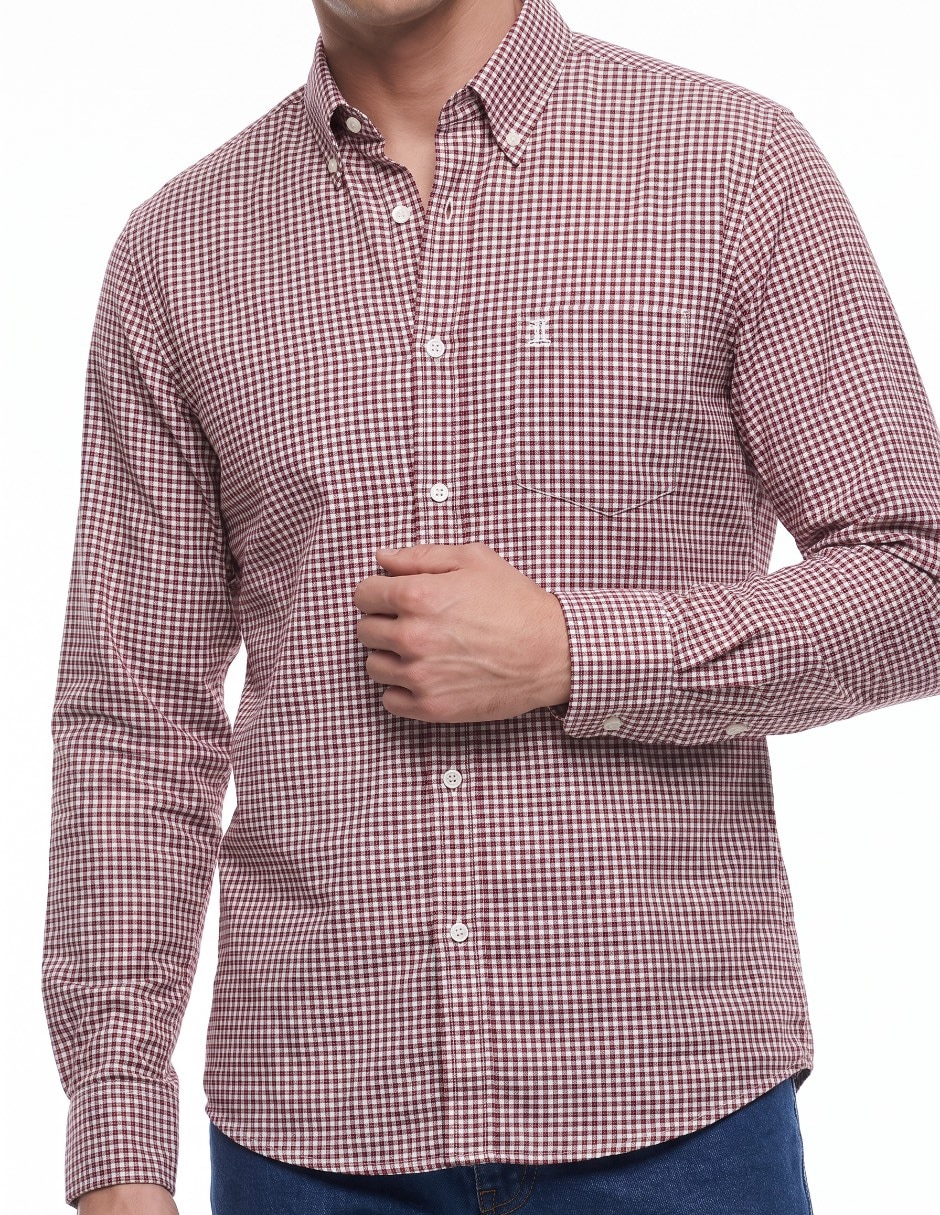 Camisa casual de algodón manga larga para hombre 4