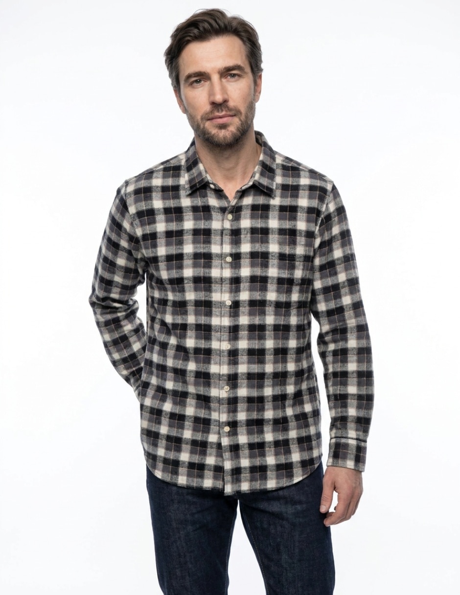Camisa casual manga larga para hombre Camisa casual manga larga para hombre