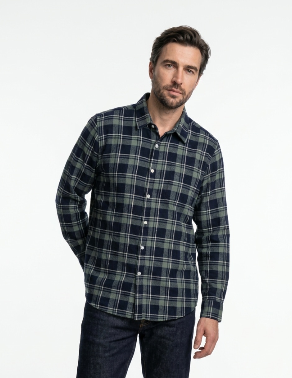 Camisa casual manga larga para hombre Camisa casual manga larga para hombre