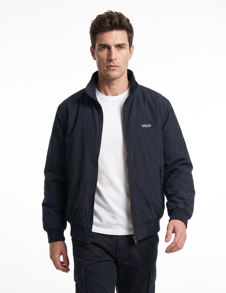 Chamarra casual con bolsillos para hombre