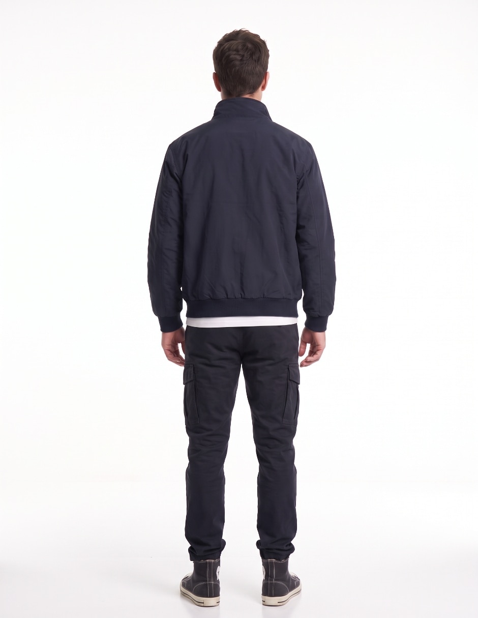 Chamarra casual con bolsillos para hombre 2
