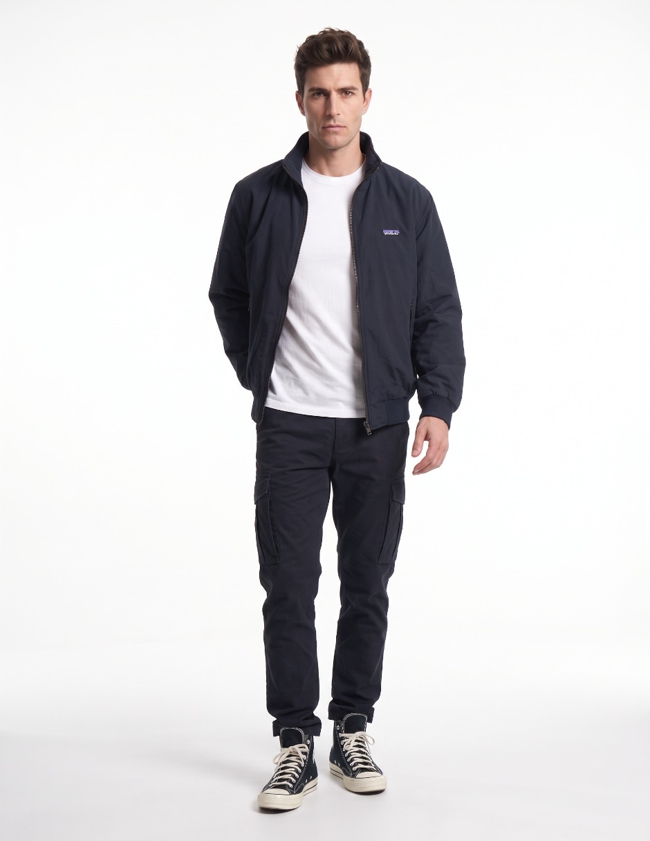 Chamarra casual con bolsillos para hombre 3