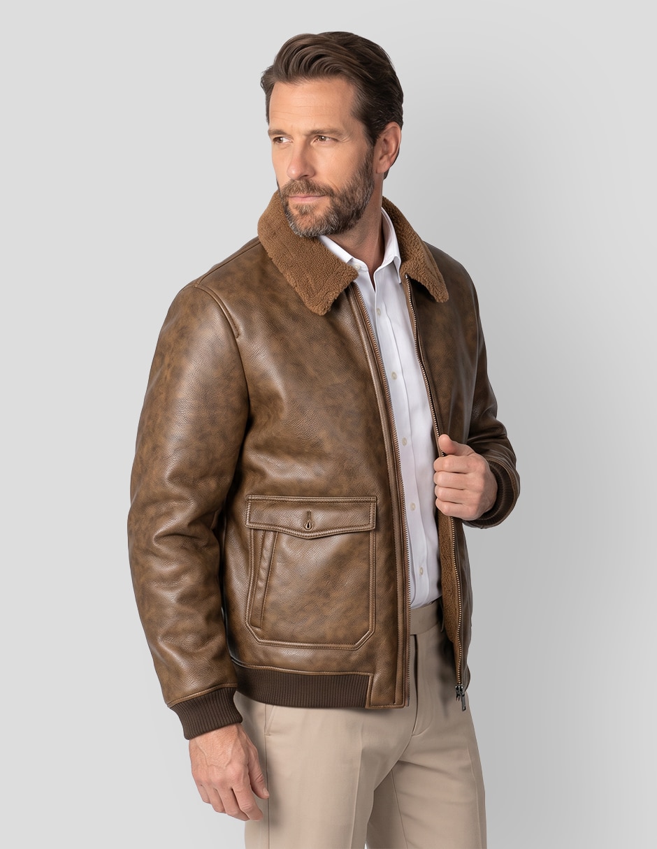 Chamarra casual con bolsillos para hombre 3