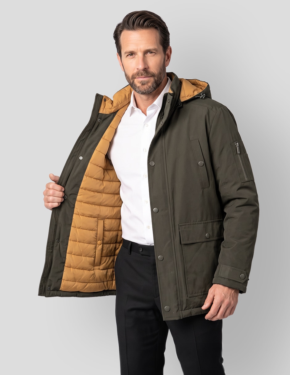 Chamarra cazadora reversible para hombre 4
