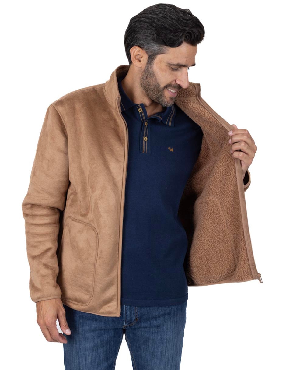 Chamarra casual con bolsillos para hombre Chamarra casual con bolsillos para hombre