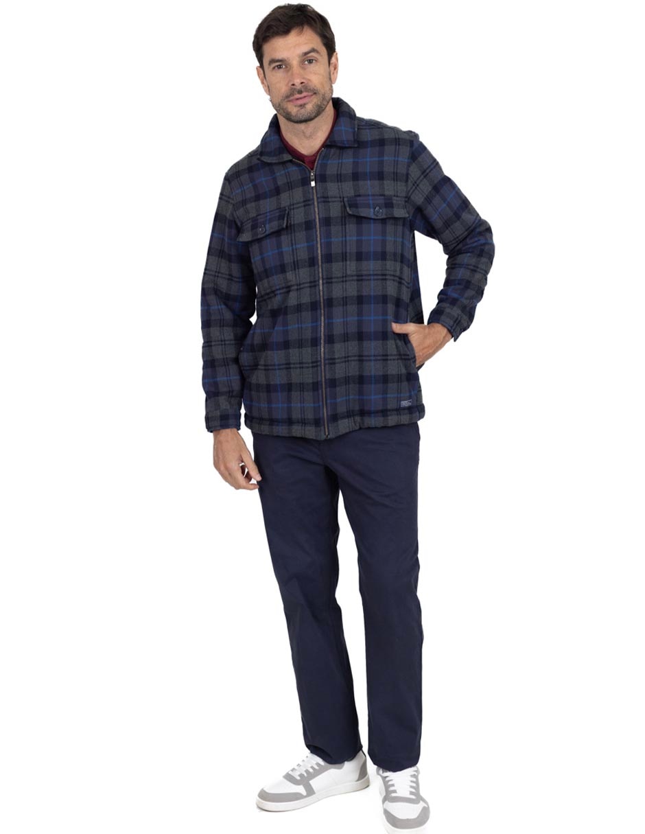Chamarra casual con bolsillos para hombre 2