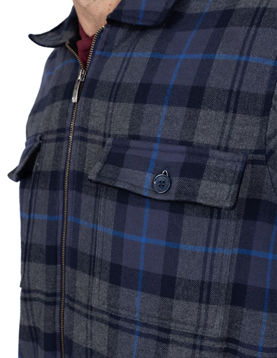 Chamarra casual con bolsillos para hombre 4
