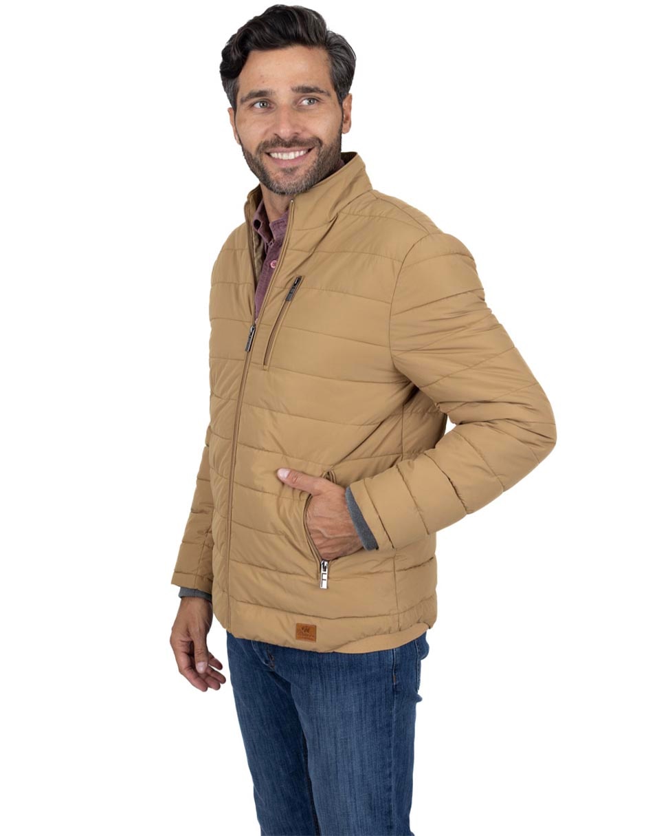 Chamarra capitonada con bolsillos para hombre Chamarra capitonada con bolsillos para hombre