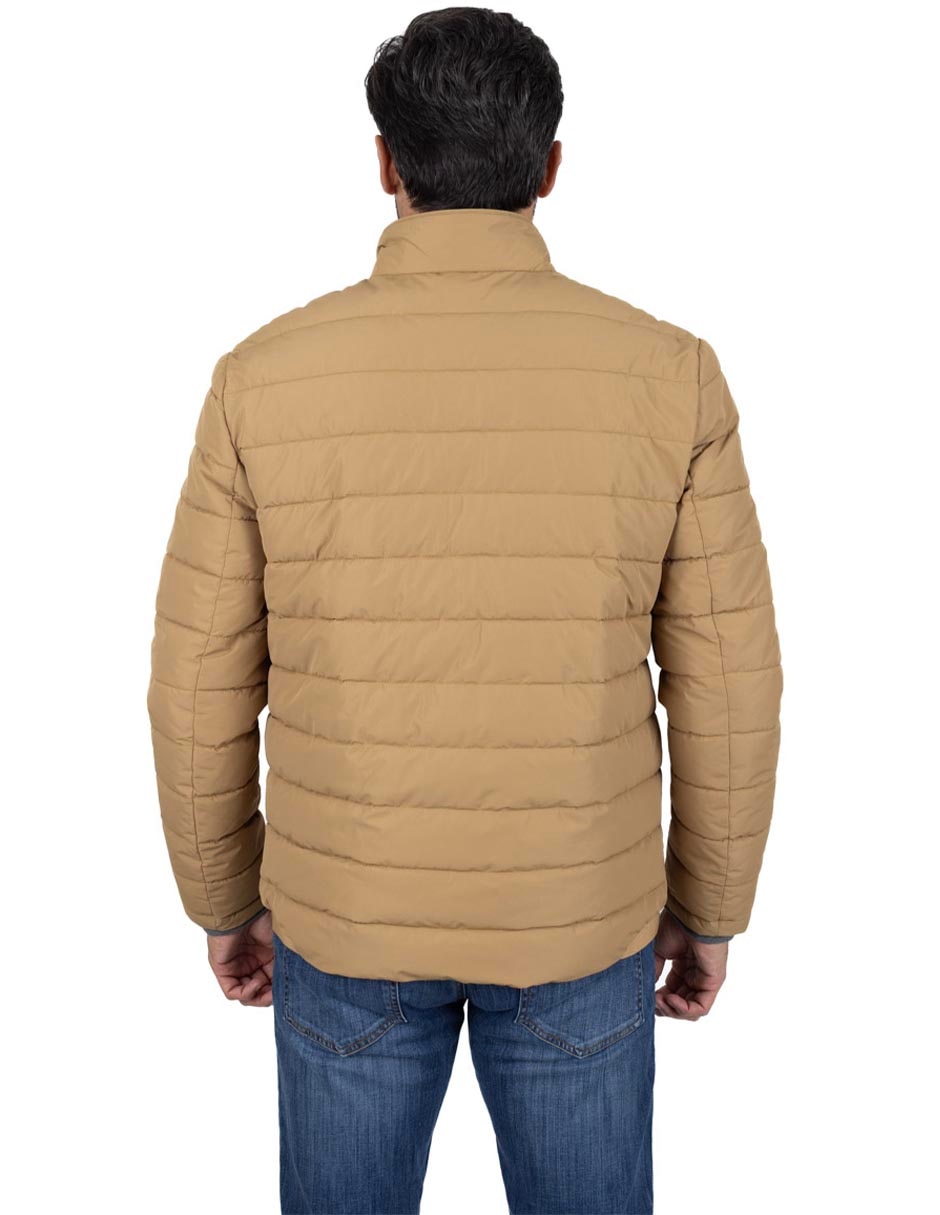 Chamarra capitonada con bolsillos para hombre 3