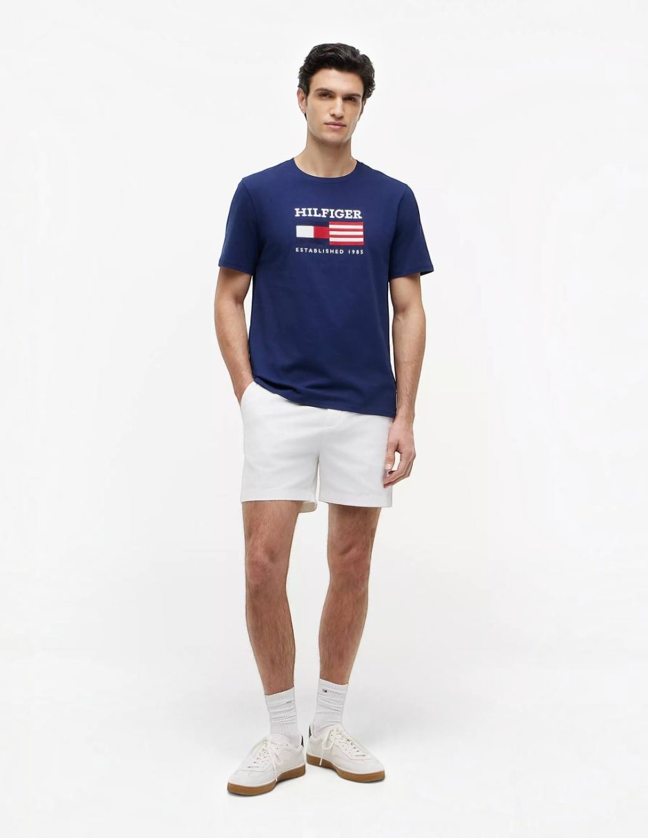Playera Bandera Azul cuello redondo para hombre 4