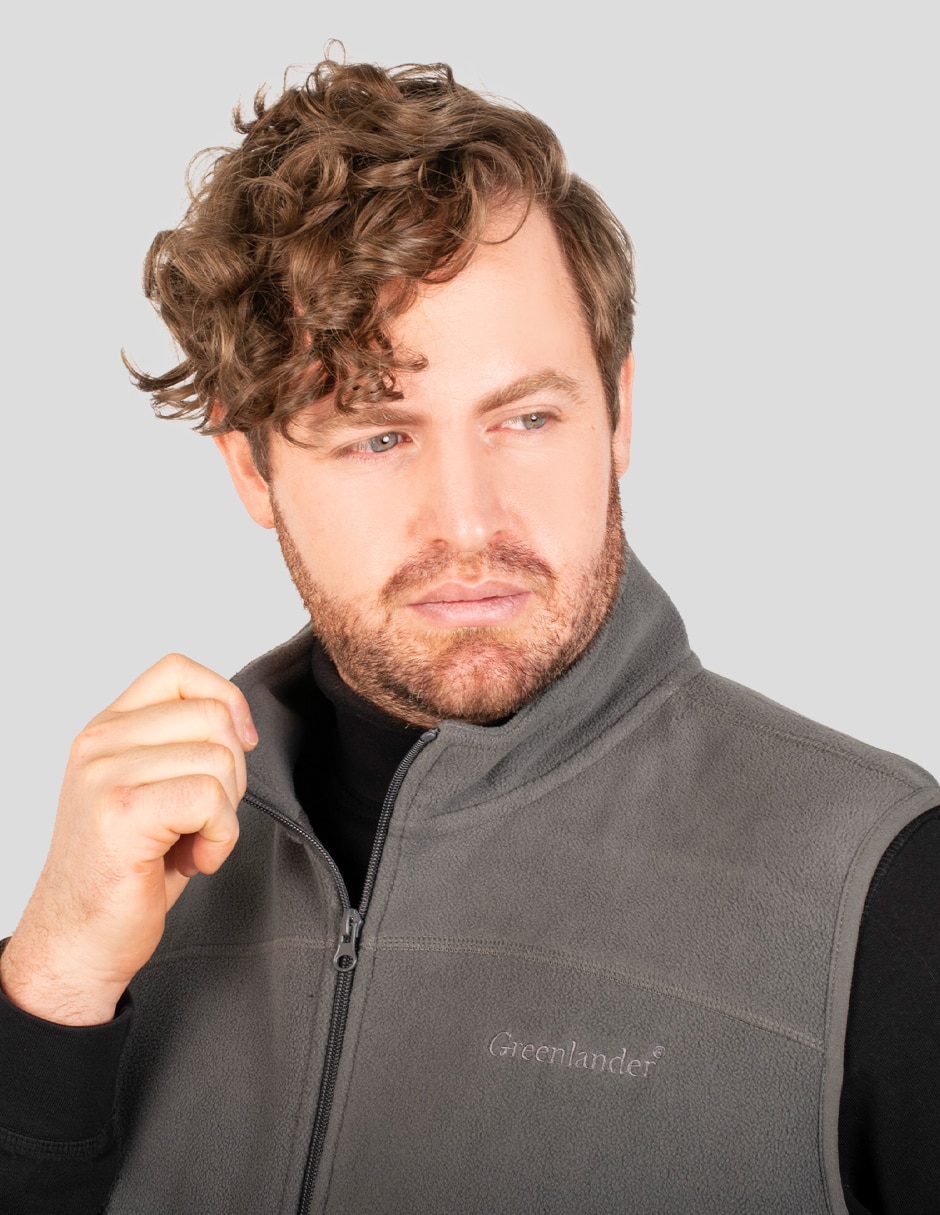 Chaleco polar fleece con bolsillos para hombre 5