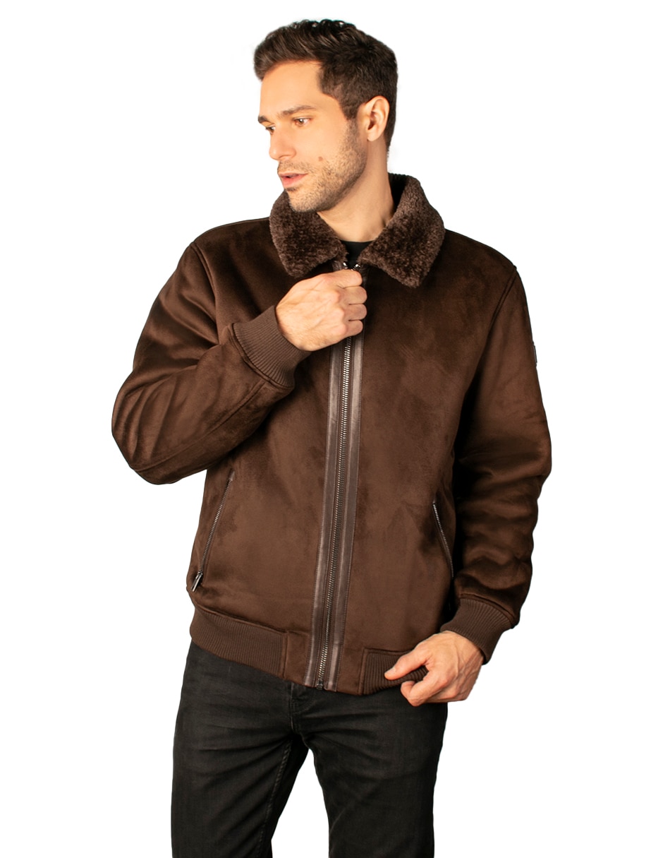 Chamarra Casual GAMUZA No de Poliéster Con cortes para hombre Chamarra Casual GAMUZA No de Poliéster Con cortes para hombre