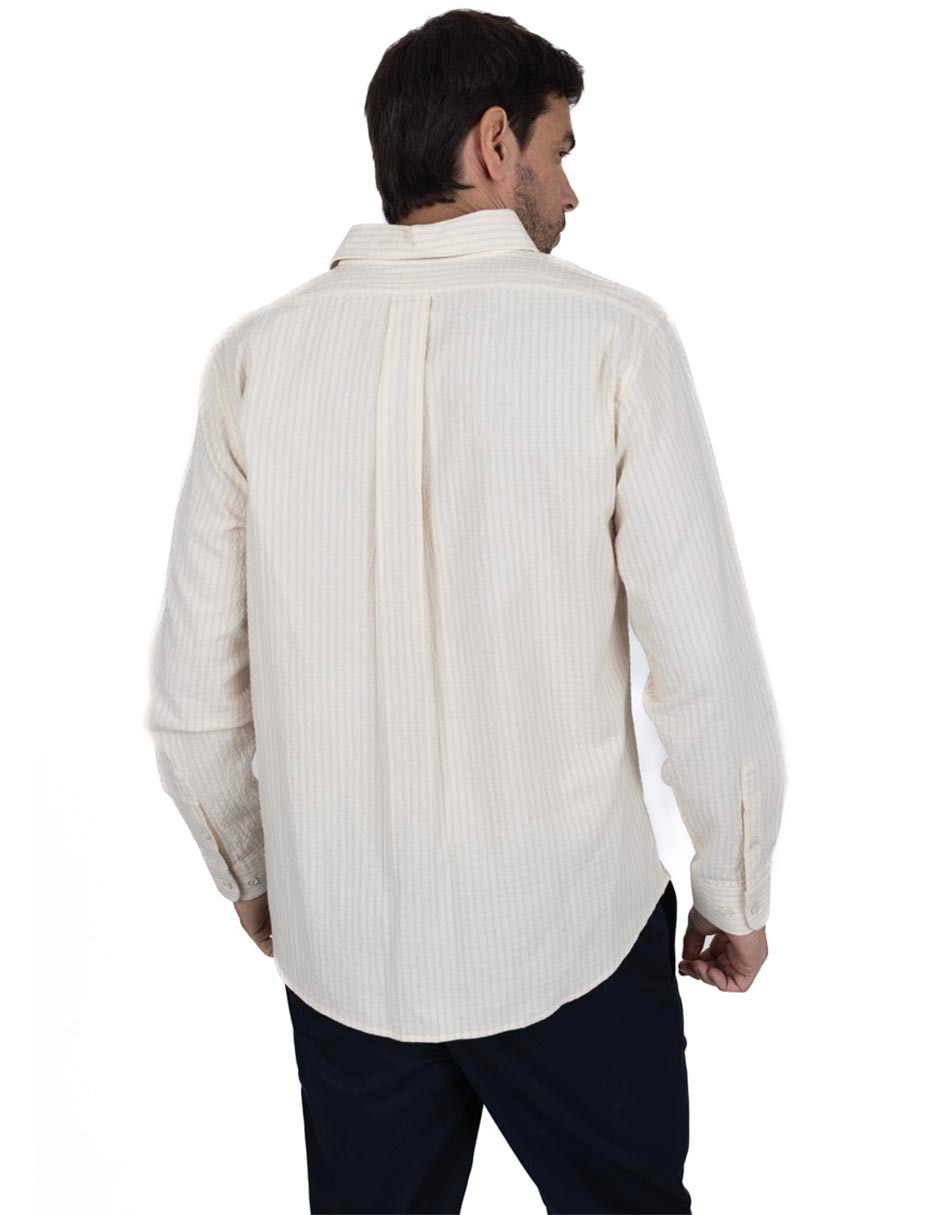 Camisa casual de algodón manga larga para hombre 3