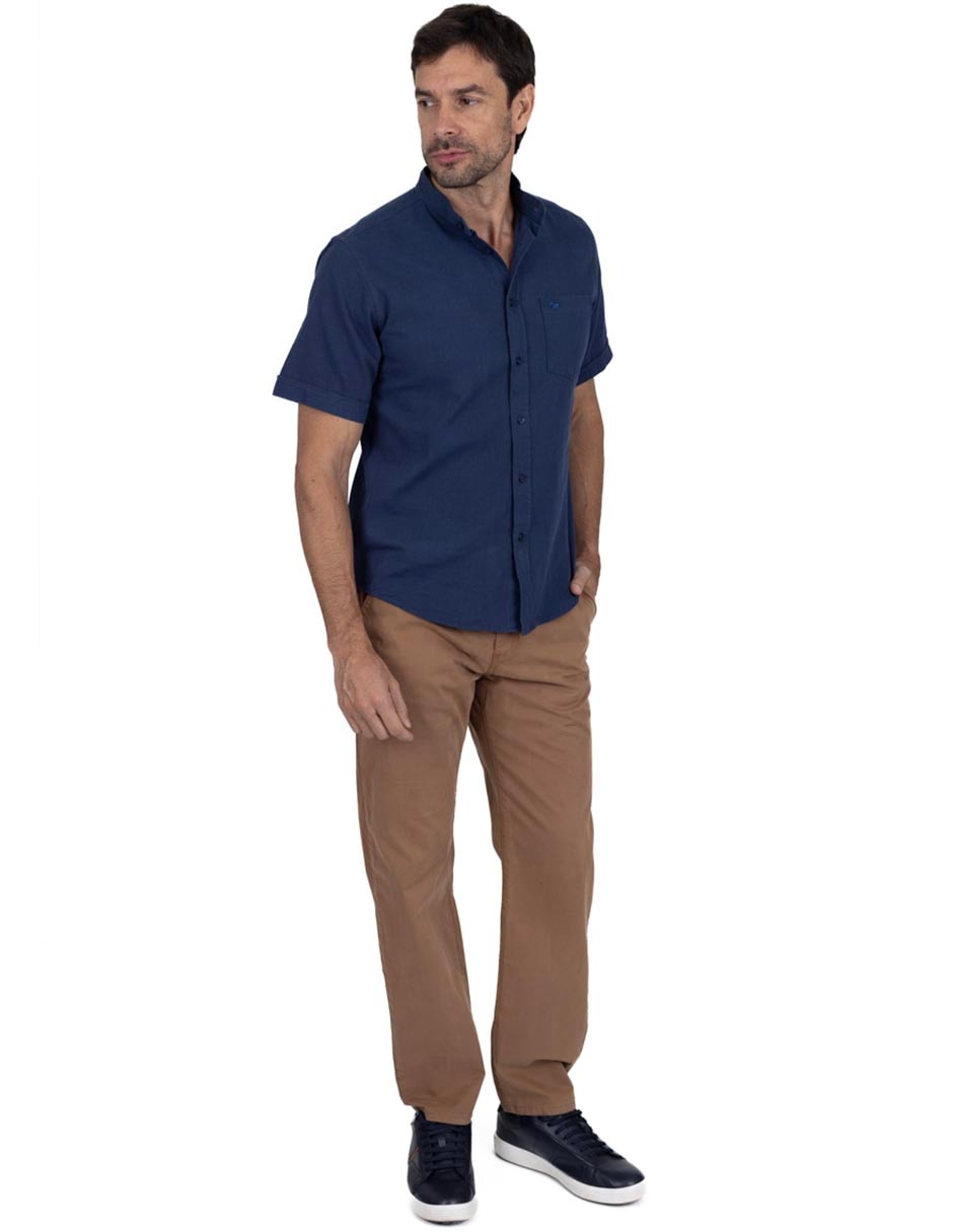 Camisa casual de algodón manga larga para hombre 2