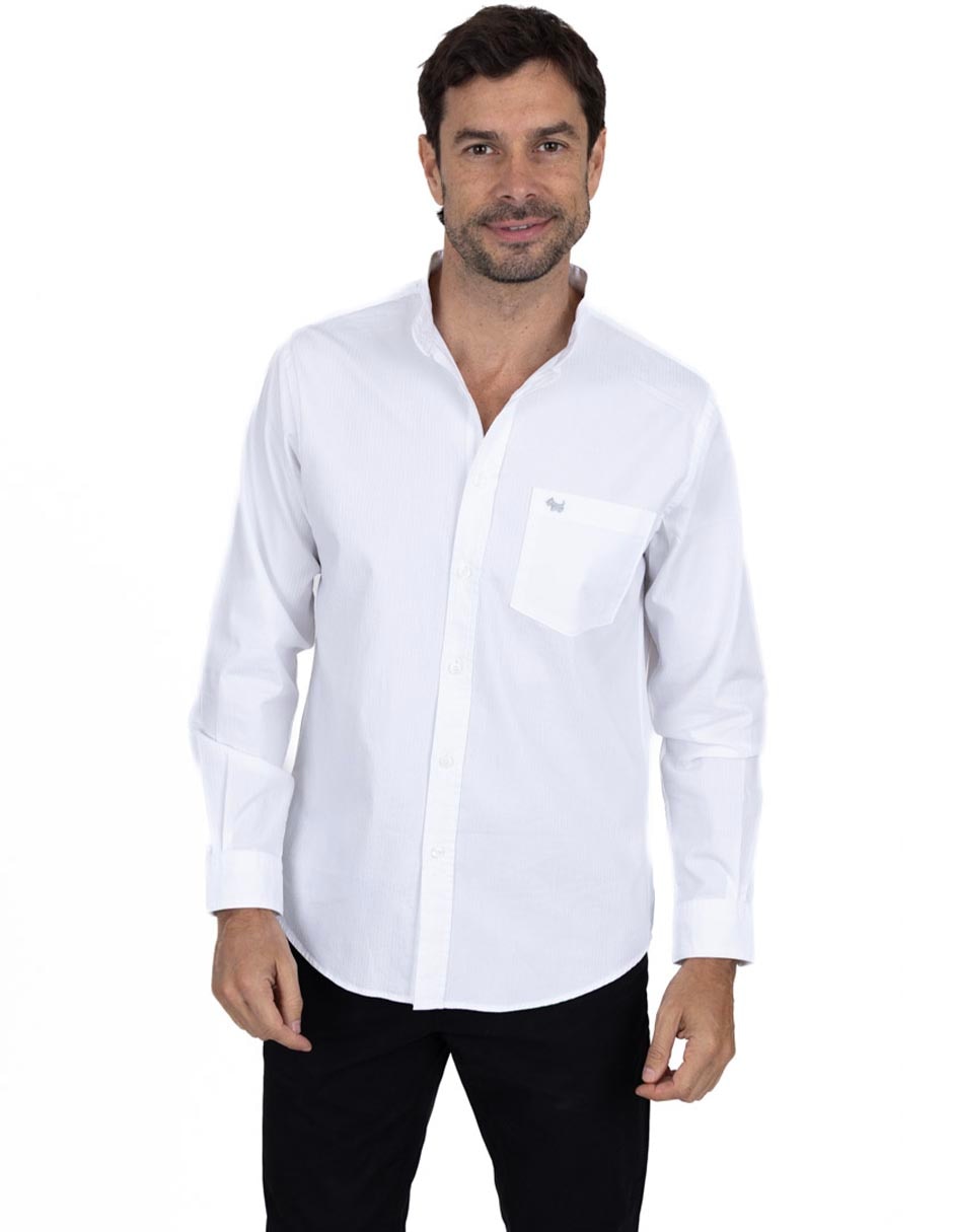 Camisa casual de algodón manga larga para hombre Camisa casual de algodón manga larga para hombre