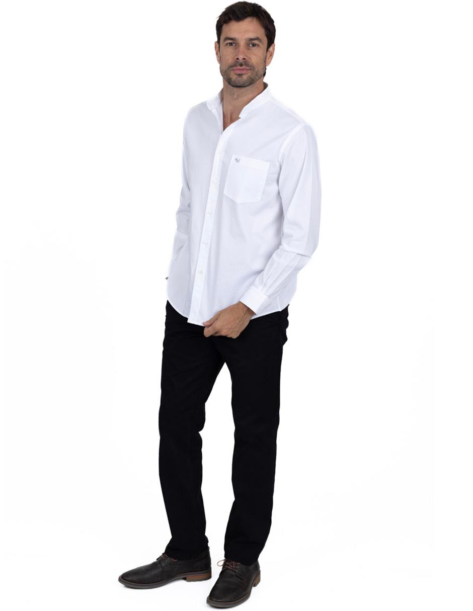 Camisa casual de algodón manga larga para hombre 2