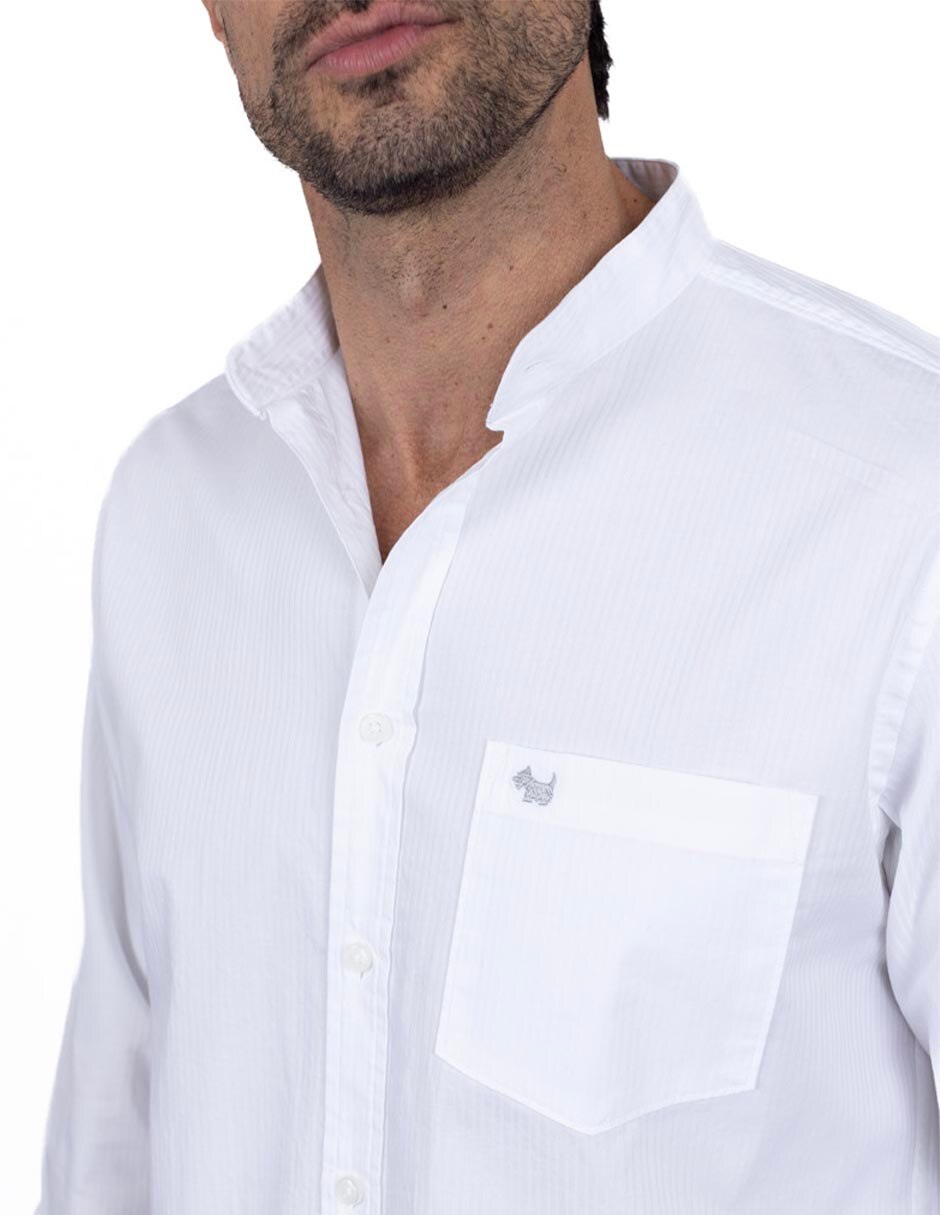 Camisa casual de algodón manga larga para hombre 4