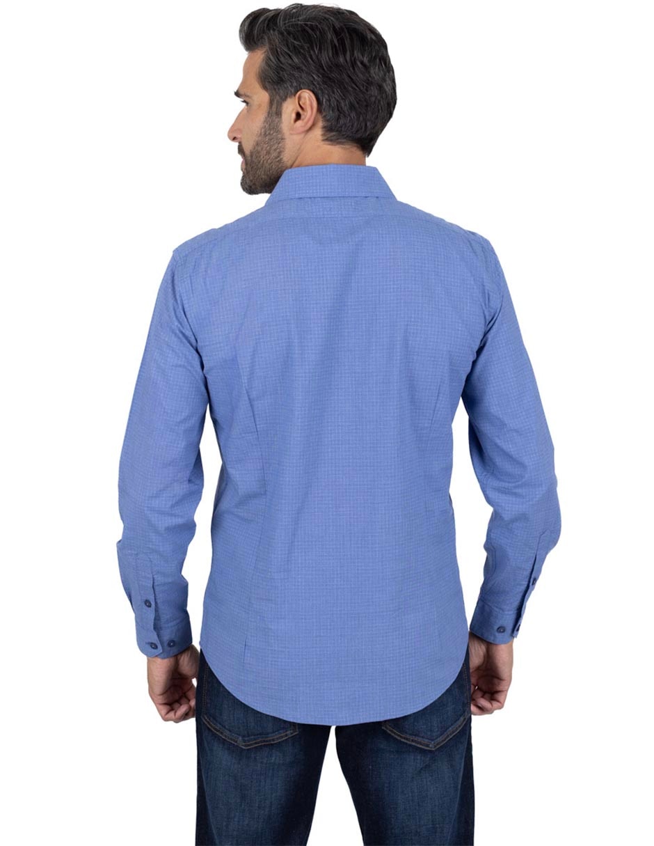 Camisa casual de algodón manga larga para hombre 3