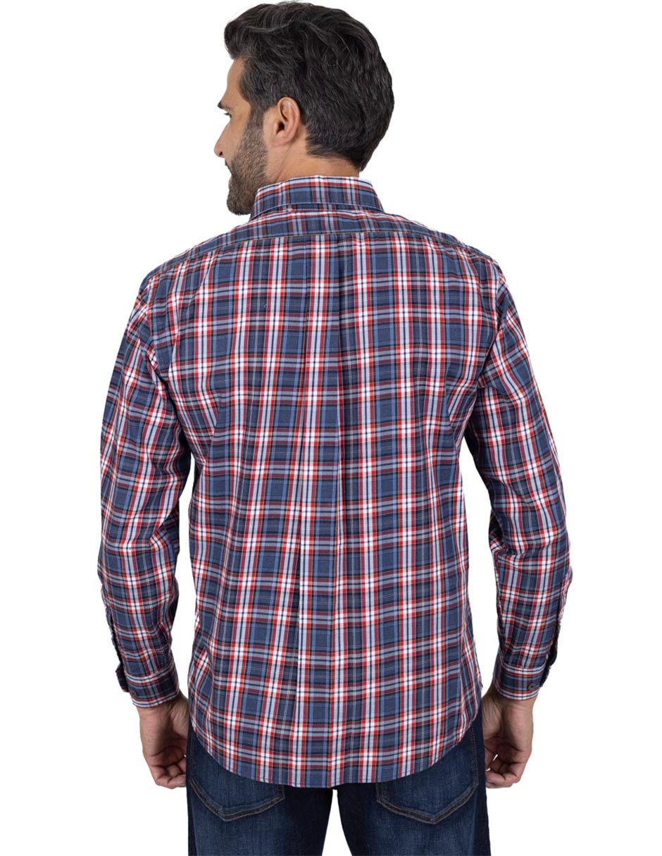 Camisa casual de algodón manga larga para hombre 3