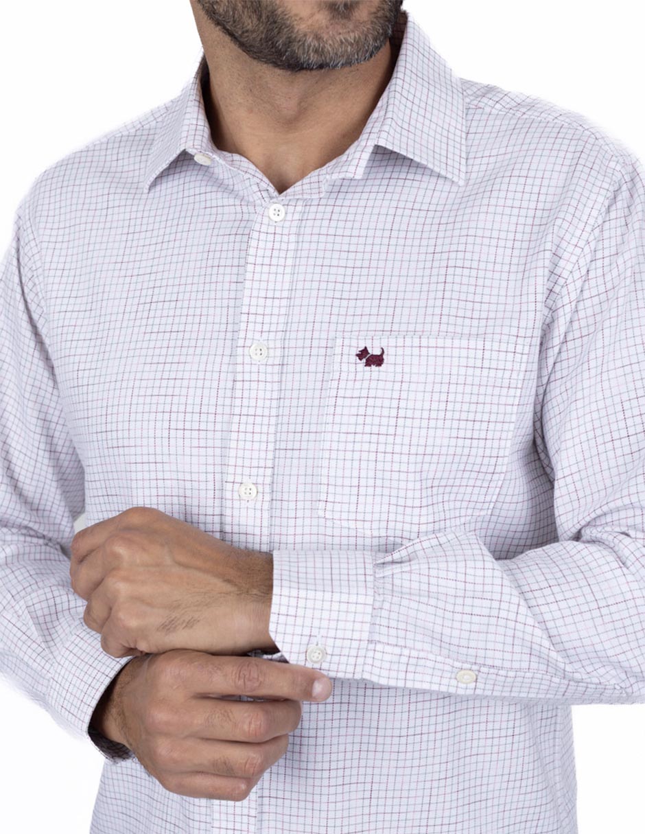 Camisa casual de algodón manga larga para hombre 4