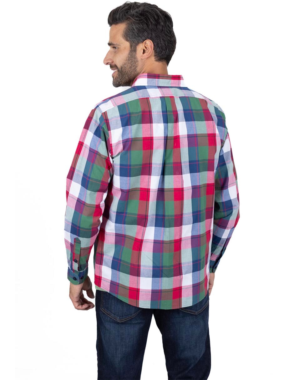 Camisa casual de algodón manga larga para hombre 3