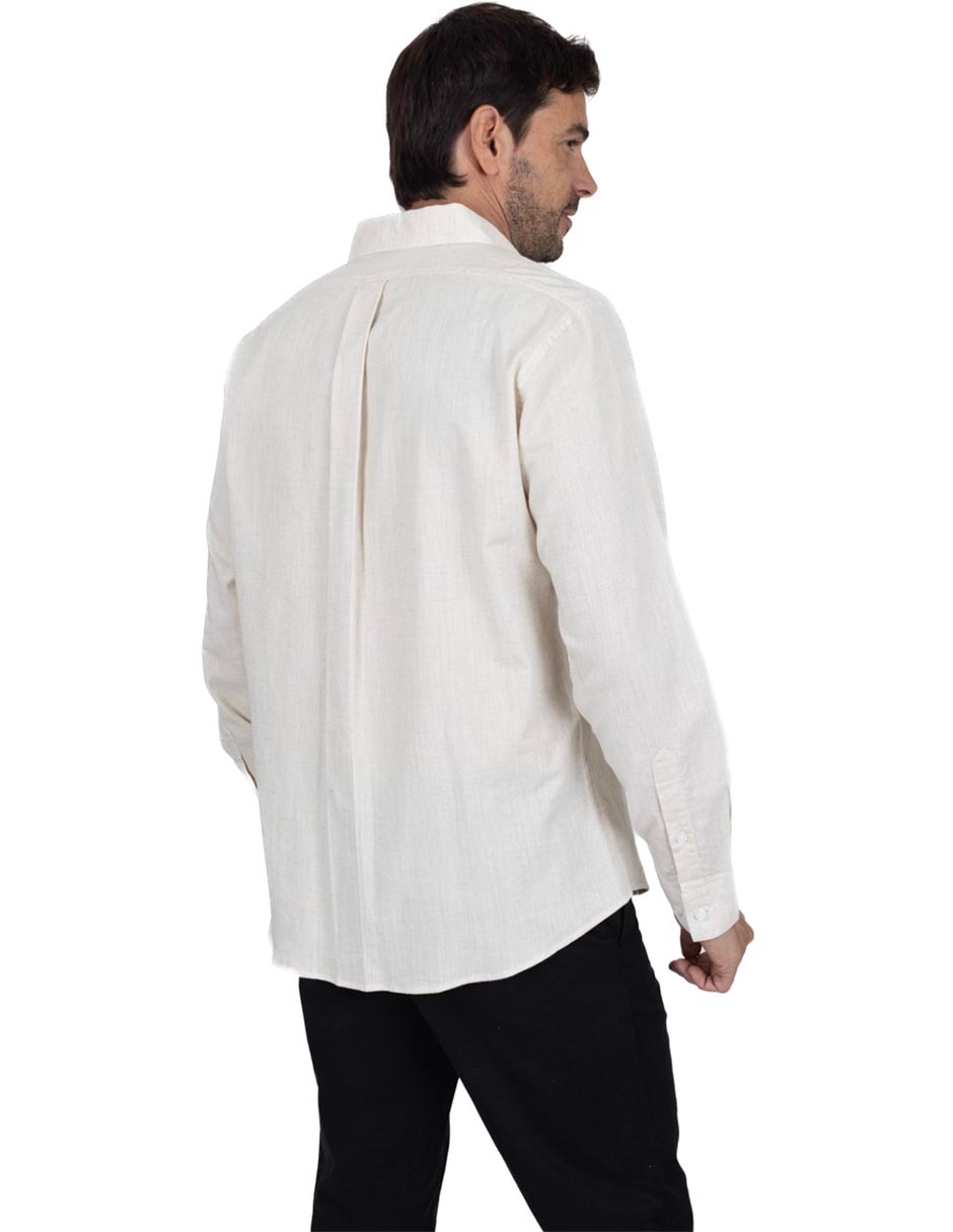 Camisa casual manga larga para hombre 3