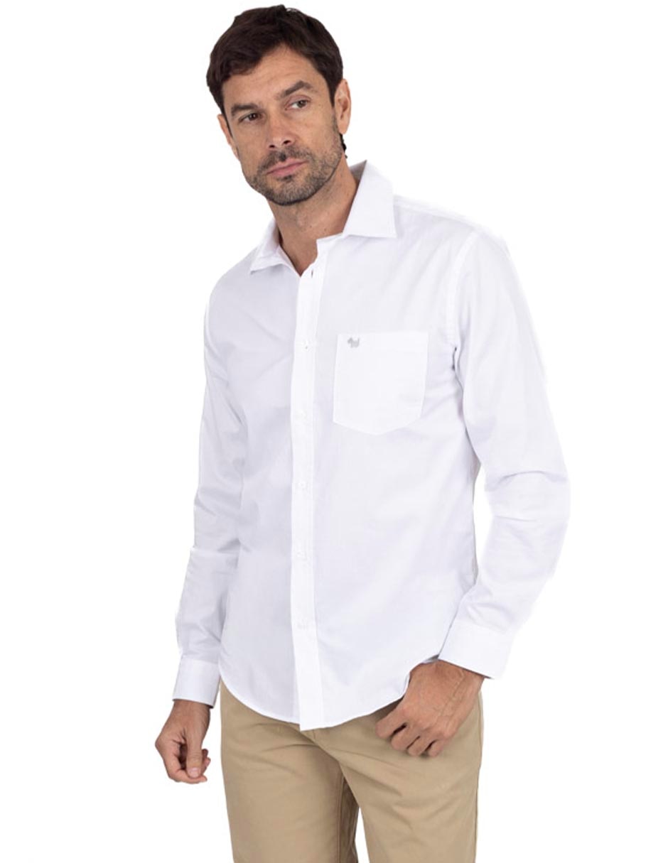 Camisa casual de algodón manga larga para hombre Camisa casual de algodón manga larga para hombre