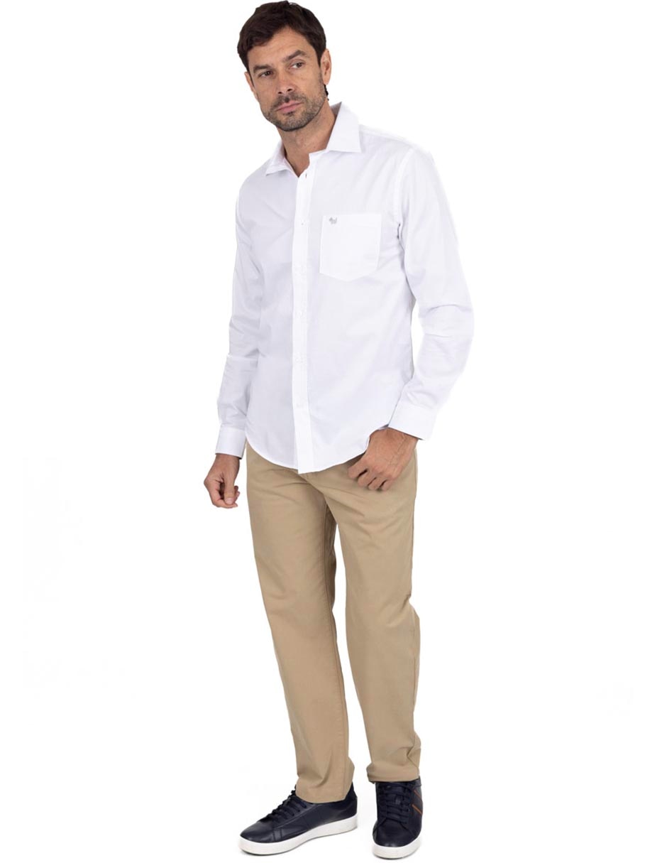 Camisa casual de algodón manga larga para hombre 2