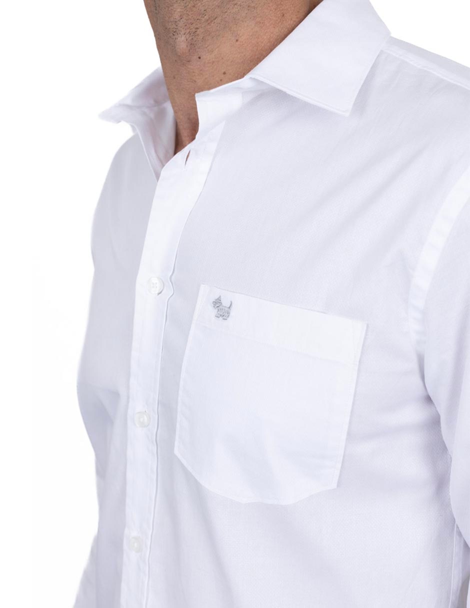 Camisa casual de algodón manga larga para hombre 4