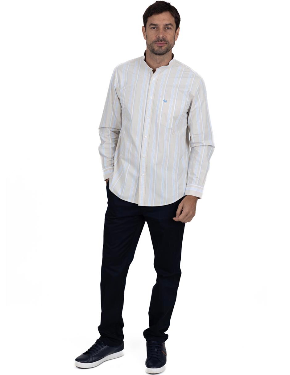 Camisa casual de algodón manga larga para hombre 2