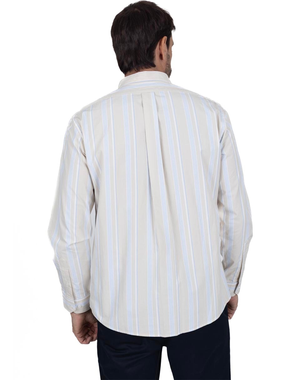 Camisa casual de algodón manga larga para hombre 3