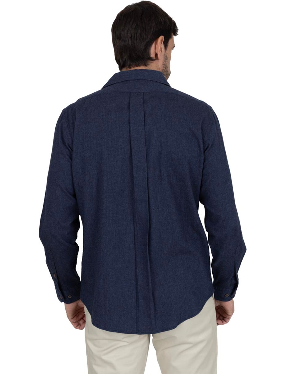 Camisa casual de algodón manga larga para hombre 3