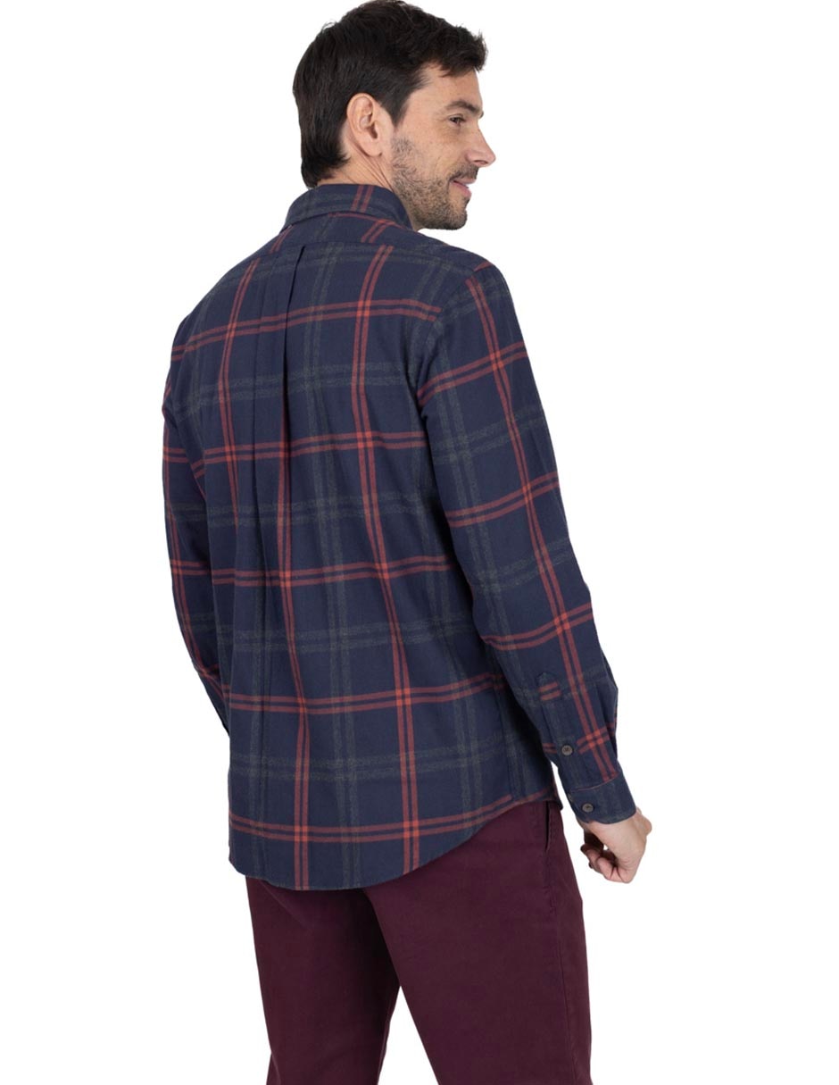 Camisa casual de algodón manga larga para hombre 3