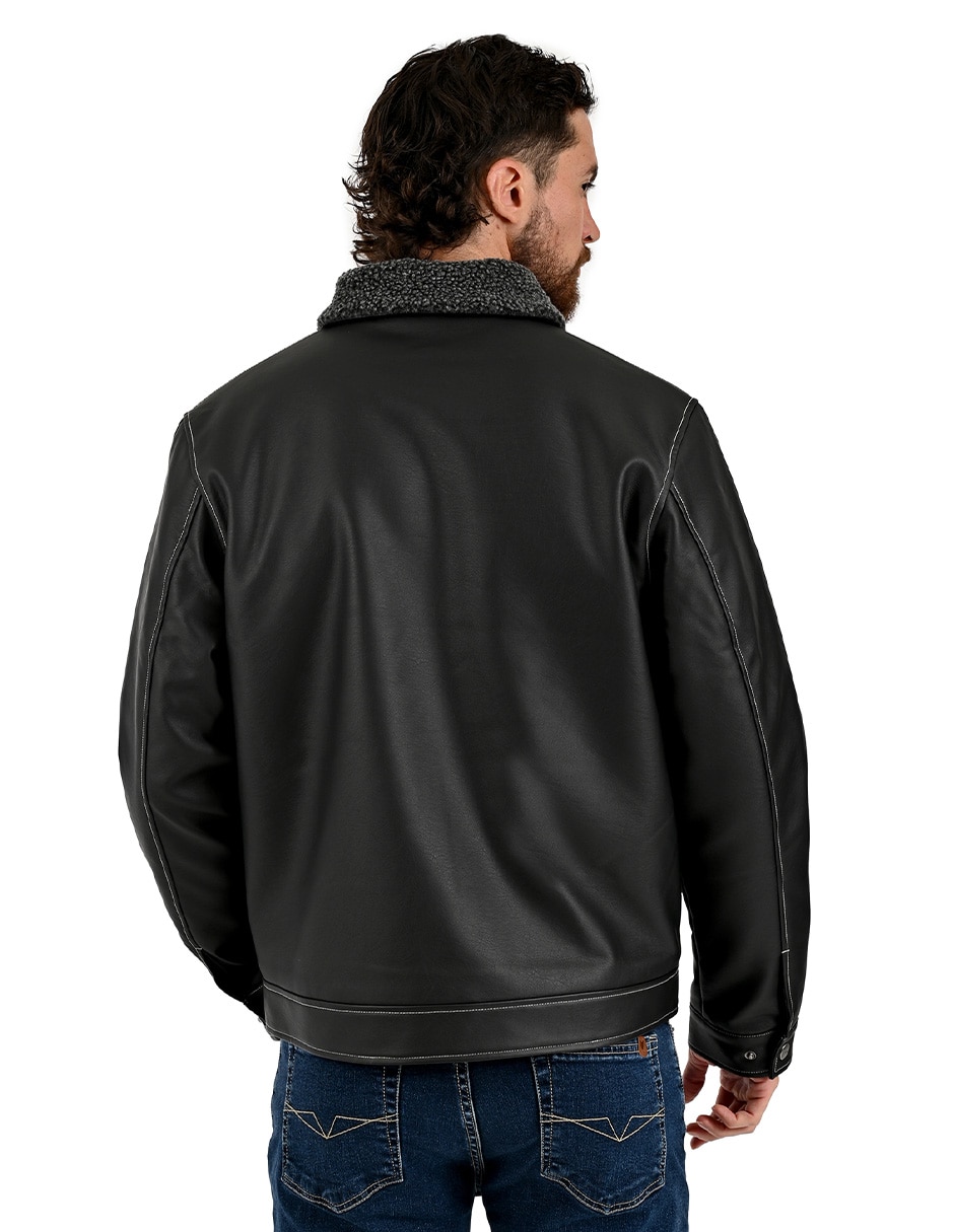 Chamarra casual con bolsillos para hombre 5