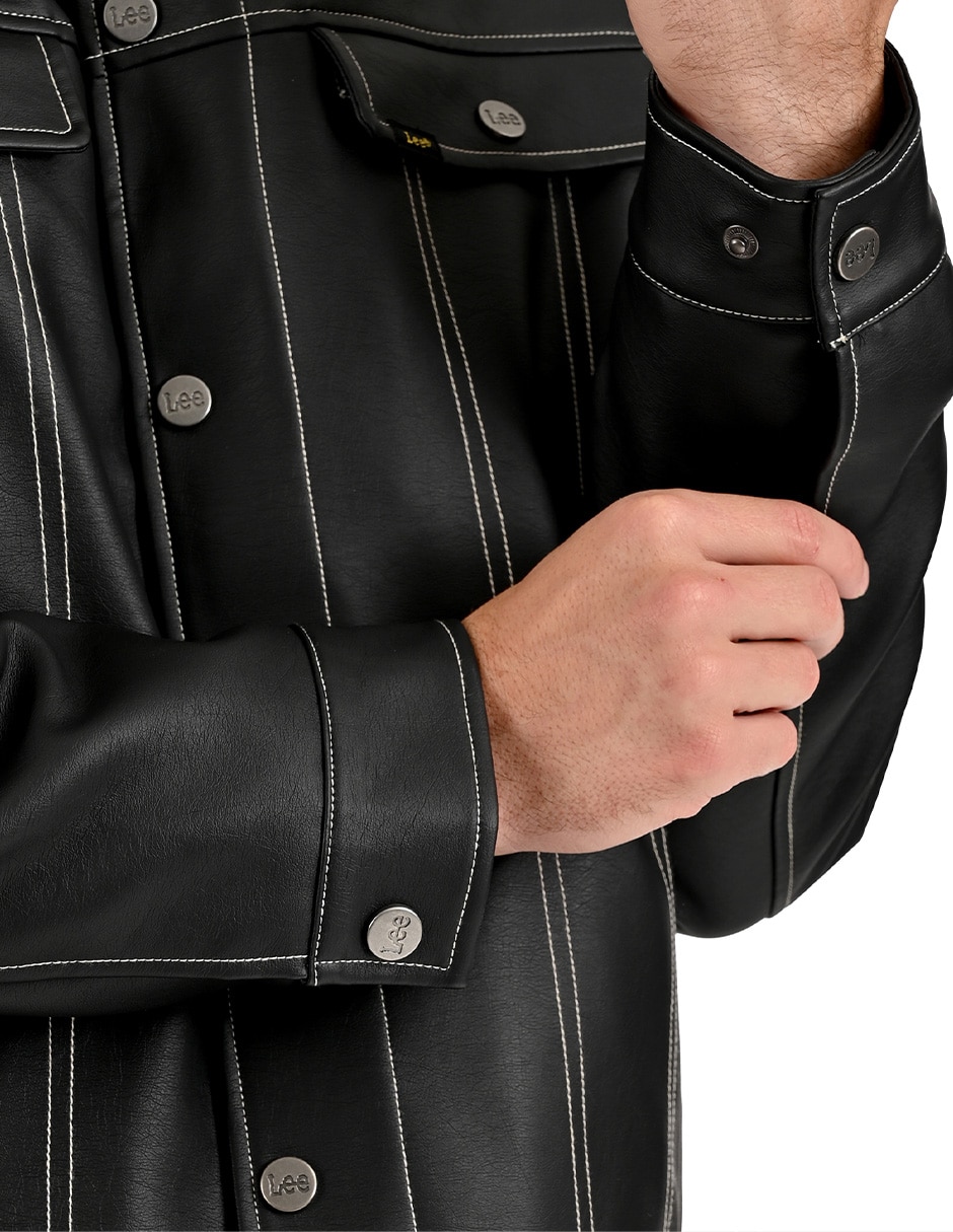 Chamarra casual con bolsillos para hombre 6