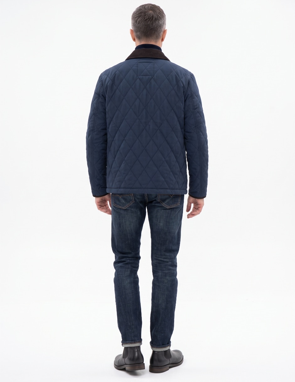 Chamarra casual con bolsillos para hombre 2