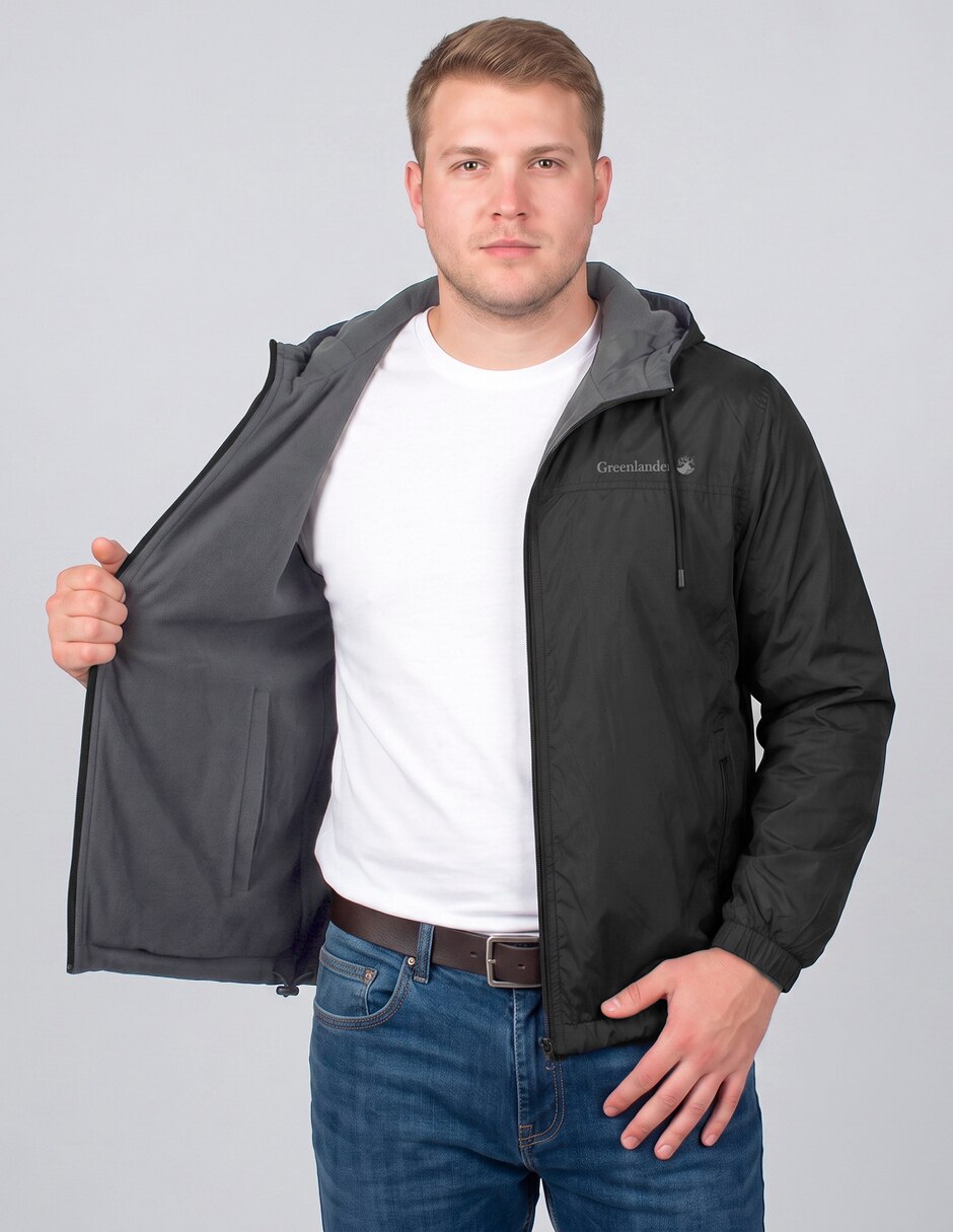 Chamarra rompevientos reversible para hombre 5
