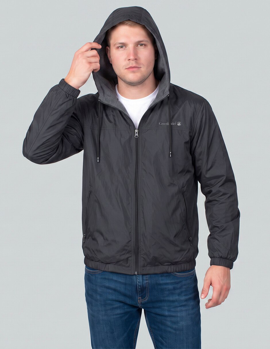 Chamarra rompevientos reversible para hombre 4
