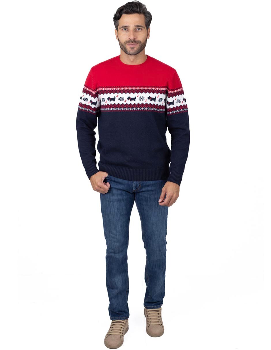 Suéter cuello redondo para hombre 2