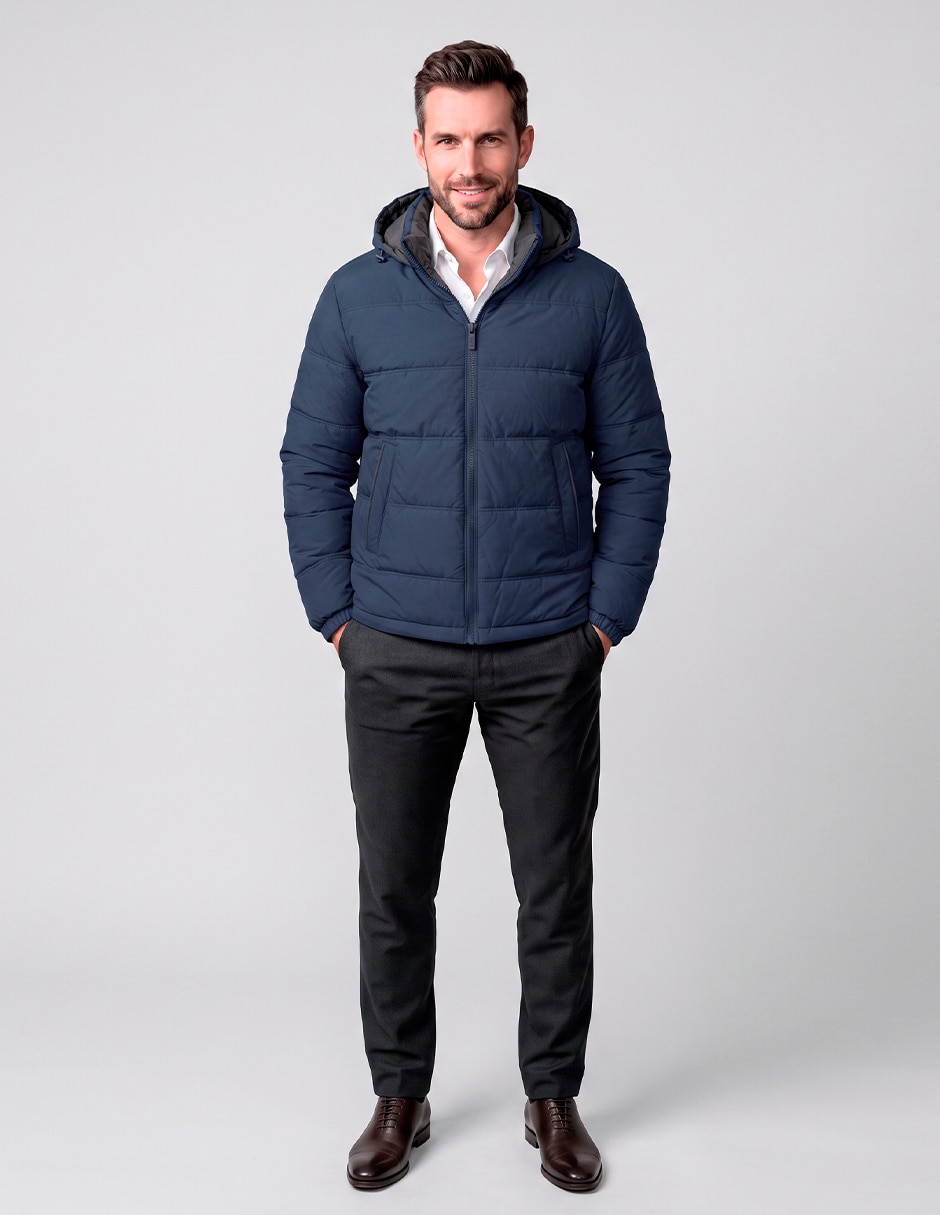 Chamarra casual reversible para hombre 4
