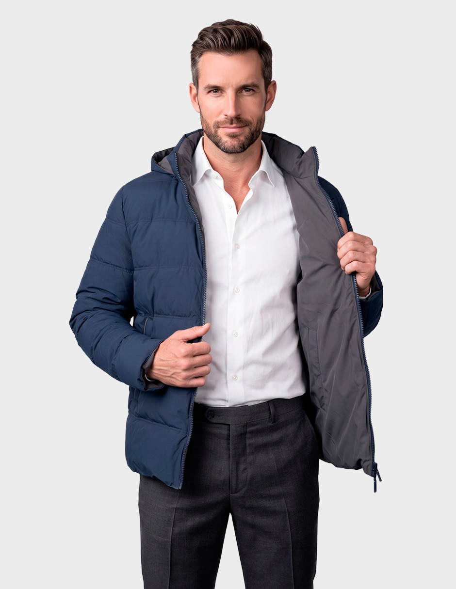 Chamarra casual reversible para hombre 5