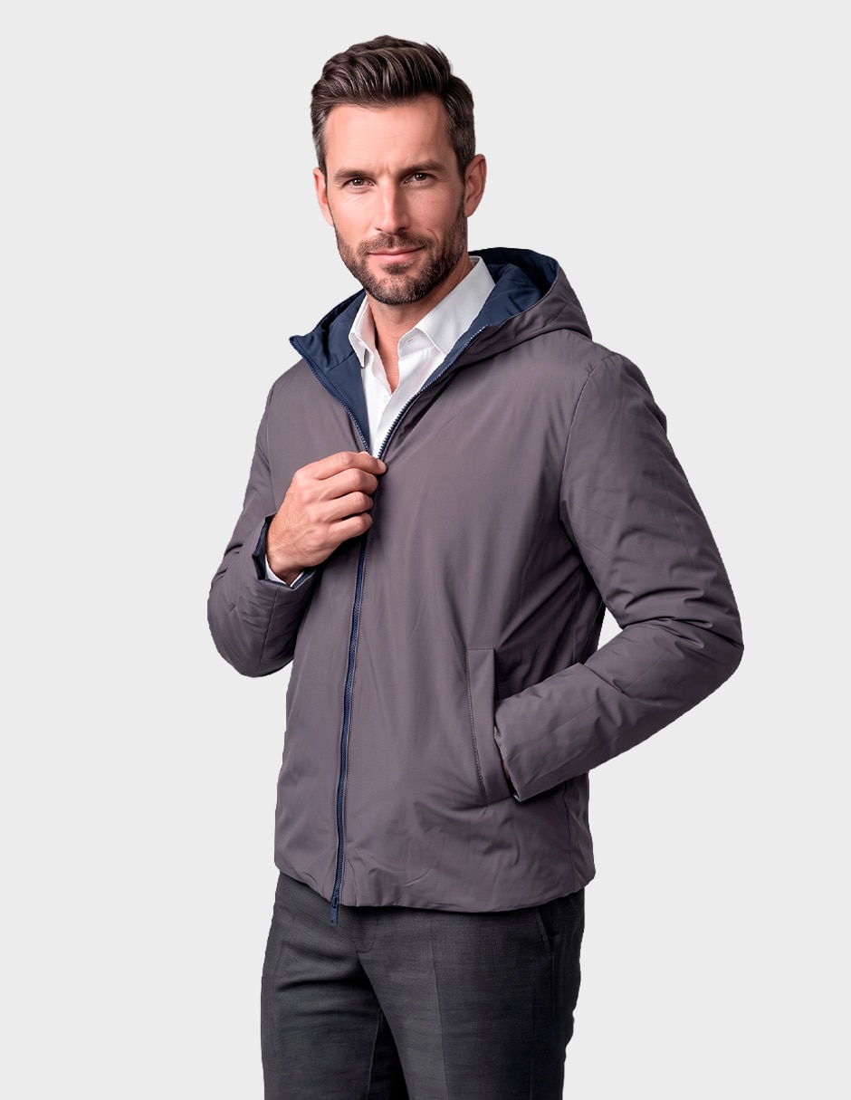 Chamarra casual reversible para hombre 6