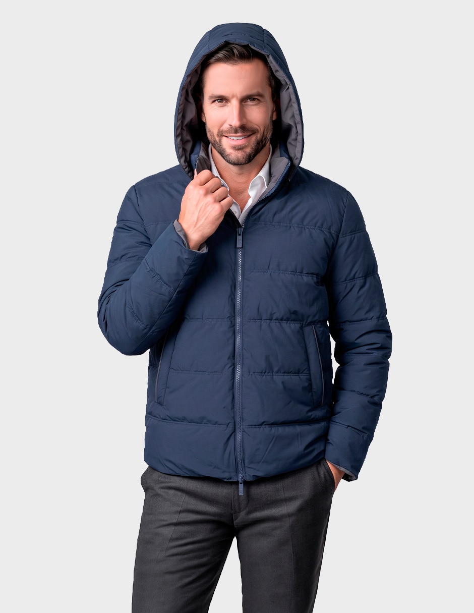 Chamarra casual reversible para hombre 7
