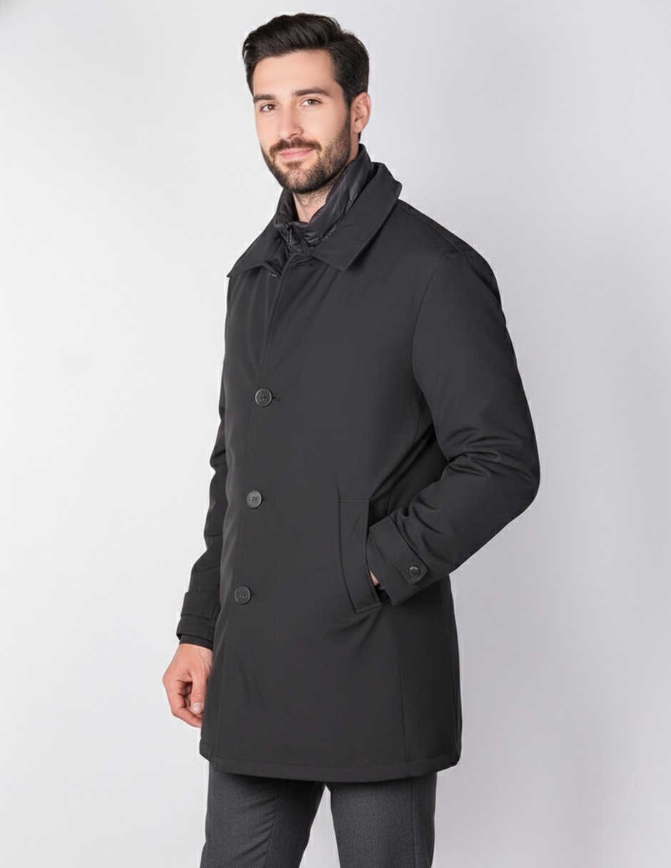 Gabardina largo para hombre 2