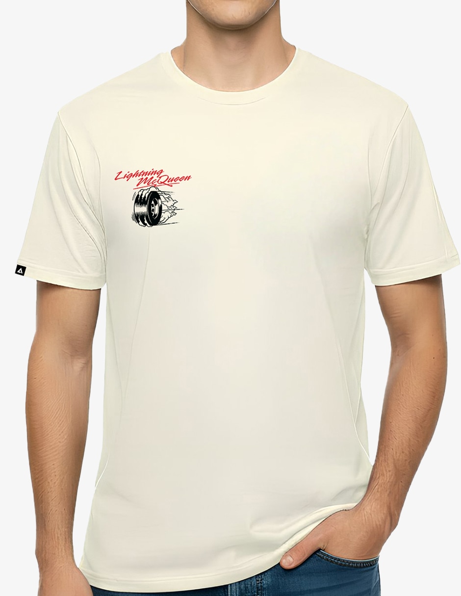 Playera Cars Arena Disney Original Lighting Mcqueen cuello redondo para hombre 3