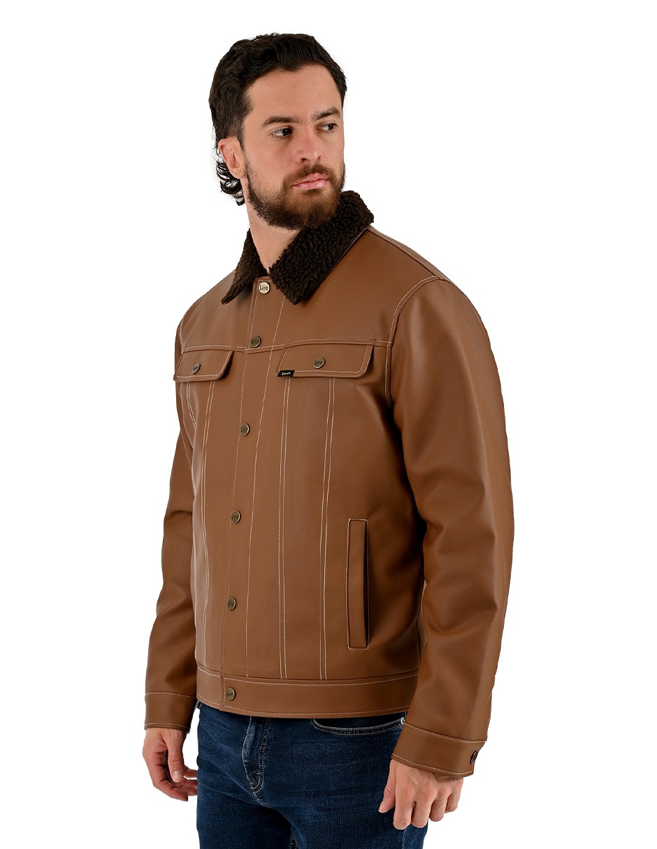 Chamarra casual con bolsillos para hombre 4