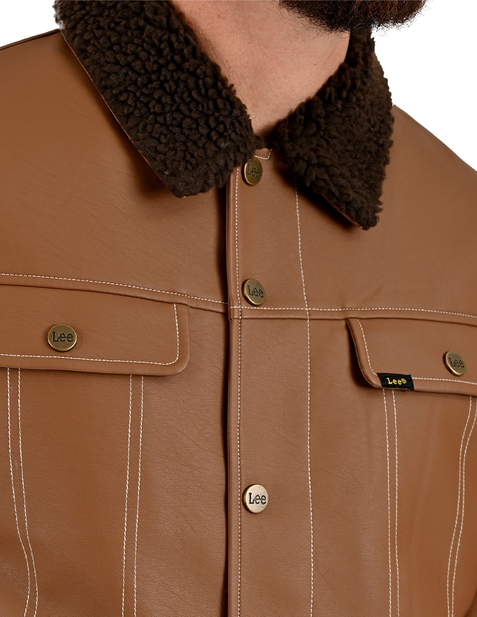 Chamarra casual con bolsillos para hombre 2