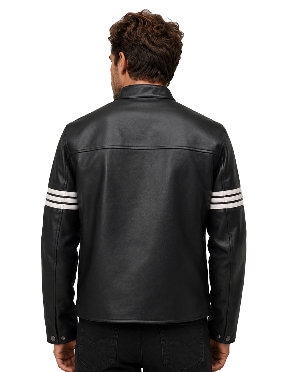 Chamarra casual con bolsillos para hombre
