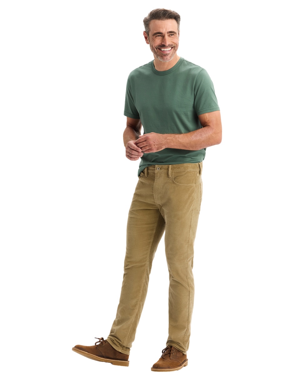 Pantalón casual chino slim para hombre