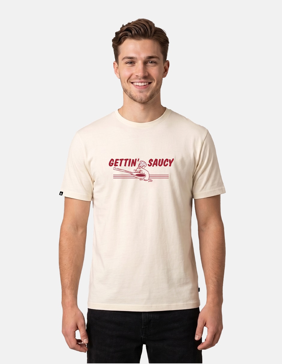 Playera pixar core getting saucy cuello redondo para hombre Playera pixar core getting saucy cuello redondo para hombre